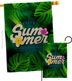 Summer Palm Tree - Beach Coastal Vertical Impressions Decorative Flags HG192609 Made In USA