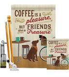 Coffee and Friends - Beverages Happy Hour & Drinks Vertical Impressions Decorative Flags HG117055 Made In USA