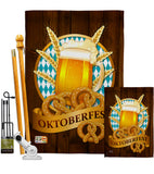 Oktoberfest - Beverages Happy Hour & Drinks Vertical Impressions Decorative Flags HG137024 Made In USA