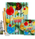 Cocktail Party - Beverages Happy Hour & Drinks Vertical Impressions Decorative Flags HG137529 Made In USA