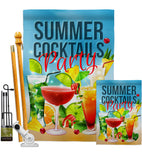 Cocktail Party - Beverages Happy Hour & Drinks Vertical Impressions Decorative Flags HG192268 Made In USA