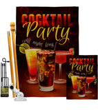 All Night Long - Beverages Happy Hour & Drinks Vertical Impressions Decorative Flags HG192523 Made In USA