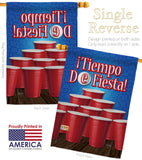 ¡Tiempo de Fiesta! - Beverages Happy Hour & Drinks Vertical Impressions Decorative Flags HG117032S Made In USA