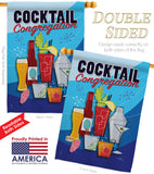 Congregation - Beverages Happy Hour & Drinks Vertical Impressions Decorative Flags HG117034 Made In USA