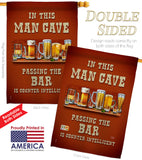 Man Cave Passing the Bar - Beverages Happy Hour & Drinks Vertical Impressions Decorative Flags HG117045 Made In USA