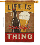 Brewtiful Thing - Beverages Happy Hour & Drinks Vertical Impressions Decorative Flags HG117048 Made In USA