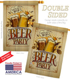Beer Party - Beverages Happy Hour & Drinks Vertical Impressions Decorative Flags HG117061 Made In USA
