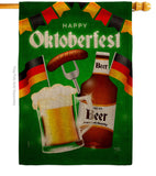 Oktoberfest Beer - Beverages Happy Hour & Drinks Vertical Impressions Decorative Flags HG117082 Made In USA