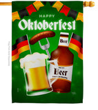 Oktoberfest Beer - Beverages Happy Hour & Drinks Vertical Impressions Decorative Flags HG117082 Made In USA