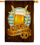 Oktoberfest - Beverages Happy Hour & Drinks Vertical Impressions Decorative Flags HG137024 Made In USA