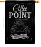 Coffer Point - Beverages Happy Hour & Drinks Vertical Impressions Decorative Flags HG137272 Made In USA