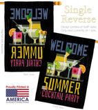 Summer Cocktail - Beverages Happy Hour & Drinks Vertical Impressions Decorative Flags HG137541 Made In USA