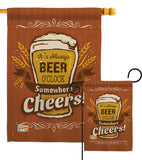 It's Always Beer O'Clock - Beverages Happy Hour & Drinks Vertical Impressions Decorative Flags HG117038 Made In USA