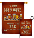 Man Cave Passing the Bar - Beverages Happy Hour & Drinks Vertical Impressions Decorative Flags HG117045 Made In USA