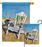 Beachside Happy Hour - Beverages Happy Hour & Drinks Vertical Impressions Decorative Flags HG117054 Made In USA