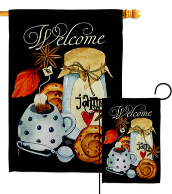 Sweet Teatime - Beverages Happy Hour & Drinks Vertical Impressions Decorative Flags HG117088 Made In USA