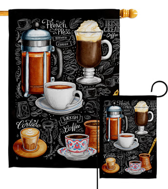 Ultimate Coffees - Beverages Happy Hour & Drinks Vertical Impressions Decorative Flags HG137576 Made In USA