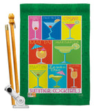 Summer Drinks - Beverages Happy Hour & Drinks Vertical Impressions Decorative Flags HG117027 Made In USA