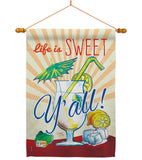 Sweet Y'all - Beverages Happy Hour & Drinks Vertical Impressions Decorative Flags HG117037 Made In USA