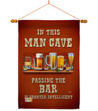 Man Cave Passing the Bar - Beverages Happy Hour & Drinks Vertical Impressions Decorative Flags HG117045 Made In USA