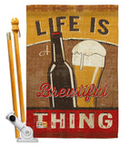 Brewtiful Thing - Beverages Happy Hour & Drinks Vertical Impressions Decorative Flags HG117048 Made In USA