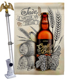 Craft Beer - Beverages Happy Hour & Drinks Vertical Impressions Decorative Flags HG117071 Made In USA