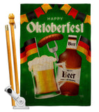 Oktoberfest Beer - Beverages Happy Hour & Drinks Vertical Impressions Decorative Flags HG117082 Made In USA