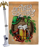 Oktoberfest Festival - Beverages Happy Hour & Drinks Vertical Impressions Decorative Flags HG137109 Made In USA