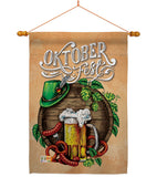 Oktoberfest Festival - Beverages Happy Hour & Drinks Vertical Impressions Decorative Flags HG137109 Made In USA