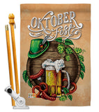 Oktoberfest Festival - Beverages Happy Hour & Drinks Vertical Impressions Decorative Flags HG137109 Made In USA