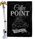 Coffer Point - Beverages Happy Hour & Drinks Vertical Impressions Decorative Flags HG137272 Made In USA