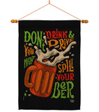 Don't Drink Beer - Beverages Happy Hour & Drinks Vertical Impressions Decorative Flags HG192300 Made In USA