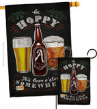 Hoopy Beer O'clock - Beverages Happy Hour & Drinks Vertical Impressions Decorative Flags HG117049 Made In USA