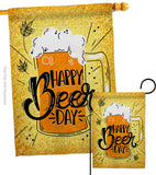 Happy Beer Day - Beverages Happy Hour & Drinks Vertical Impressions Decorative Flags HG137519 Made In USA