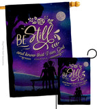 Be Still - Faith Religious Inspirational Vertical Impressions Decorative Flags HG130349 Made In USA