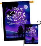 Be Still - Faith Religious Inspirational Vertical Impressions Decorative Flags HG130349 Made In USA