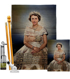 Queen Jubilee - Expression Inspirational Vertical Impressions Decorative Flags HG180328 Made In USA