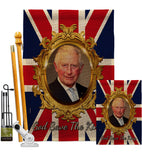 God Save The King - Expression Inspirational Vertical Impressions Decorative Flags HG180335 Made In USA