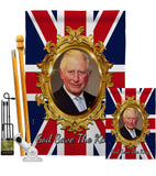 God Save The King - Expression Inspirational Vertical Impressions Decorative Flags HG180335 Made In USA