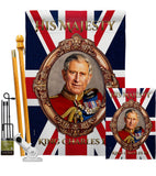 His Majesty CR III - Expression Inspirational Vertical Impressions Decorative Flags HG180337 Made In USA