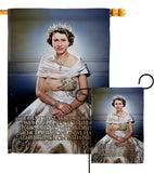 Queen Jubilee - Expression Inspirational Vertical Impressions Decorative Flags HG180328 Made In USA