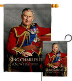 King Charles III - Expression Inspirational Vertical Impressions Decorative Flags HG180336 Made In USA