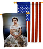 Queen Jubilee - Expression Inspirational Vertical Impressions Decorative Flags HG180328 Made In USA