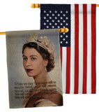 We Will Meet Again ER II - Expression Inspirational Vertical Impressions Decorative Flags HG180332 Made In USA