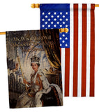 ER II Devoled Your Service - Expression Inspirational Vertical Impressions Decorative Flags HG180333 Made In USA