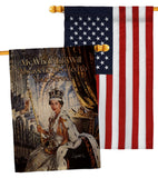 ER II Devoled Your Service - Expression Inspirational Vertical Impressions Decorative Flags HG180333 Made In USA