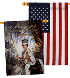 ER II Devoled Your Service - Expression Inspirational Vertical Impressions Decorative Flags HG180333 Made In USA