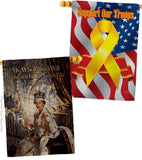 ER II Devoled Your Service - Expression Inspirational Vertical Impressions Decorative Flags HG180333 Made In USA