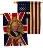 God Save The King - Expression Inspirational Vertical Impressions Decorative Flags HG180335 Made In USA