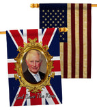 God Save The King - Expression Inspirational Vertical Impressions Decorative Flags HG180335 Made In USA